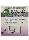 ANZUELOS MONTADOS CURVOS KITUCHI CARBONO