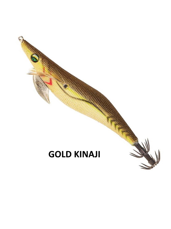 Turlutte Daiwa Emeraldas Dart II 25 – Poids 9,5g, Couleur Gold-Kinaji, Pour La Pêche Au Leurre